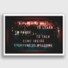 Everyone is Welcome, a fine art photograph featuring a vibrant script proclaiming inclusivity. Aeveryone-is-welcome welcoming touch to any space.